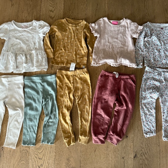 Huge Lot Toddler Girl 2t Lulu Roo Mizrah Etc Bundle Pajama Sets Shirt Joggers - Picture 1 of 7